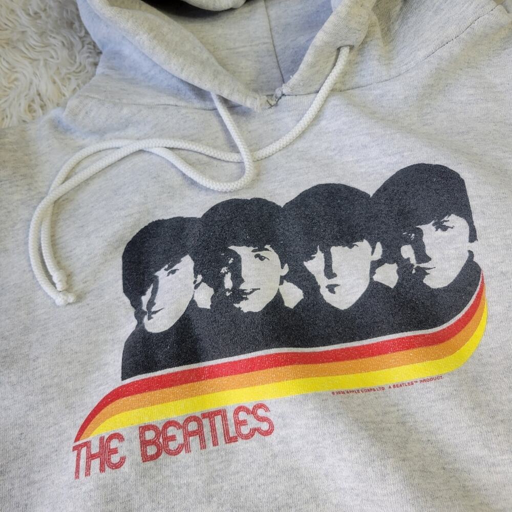 Vintage Y2K The Beatles Hoodie Sweatshirt Large - Picture 2 of 8